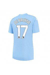 Fotbalové Dres Manchester City Kevin De Bruyne #17 Dámské Domácí Oblečení 2023-24 Krátký Rukáv